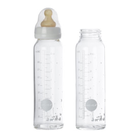 Glazen babyflesjes - 3-24 maanden - 240 ml - 2 stuks