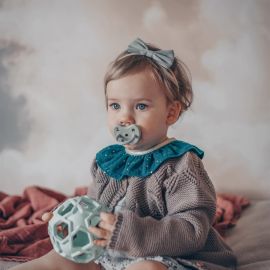 Rubberen fopspeen Colourful Baby Blue - Orthodontisch - 0 tot 3 maanden