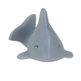 Natuurlijk Rubberen badspeeltje met rammelaar - Shark