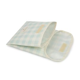 Eco Snack Bag Dubbele Pocket 19x19 - Opaline Vichy