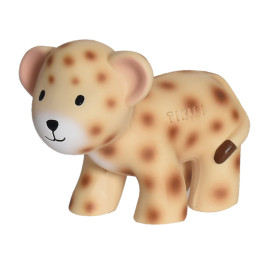 Natuurlijk rubberen luipaard speelgoed met bel - vanaf de geboorte