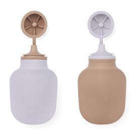 Silvia smoothie drinkfles - 2-pack - Pale tuscany & Misty lilac