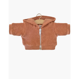 Hoodie met rits in badstof - Cassonade