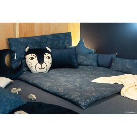 Eden futon speelmatras - Gold bubble & Night blue