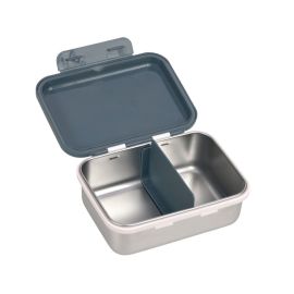 Lunchbox Roestvrij Staal Happy Prints - Middernachtblauw - Laessig