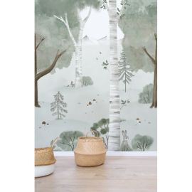 Behangpapier décor (200 x 248 cm) - Birch Forest - Lilipinso