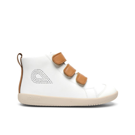 Schoenen I Walk Hi Court White Caramel - Bobux