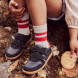 Schoenen Kid+ Riley Navy+Red - Bobux