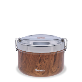 Isothermische bento lunchbox - Hout - 850 ml