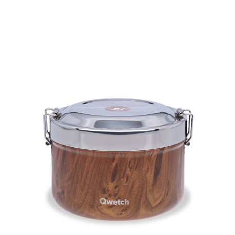 Isothermische bento lunchbox - Hout - 850 ml