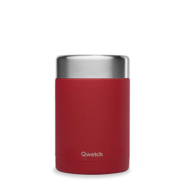 Roestvrijstalen geïsoleerde lunchbox - GRANITE - Rood - 600ml - Qwetch