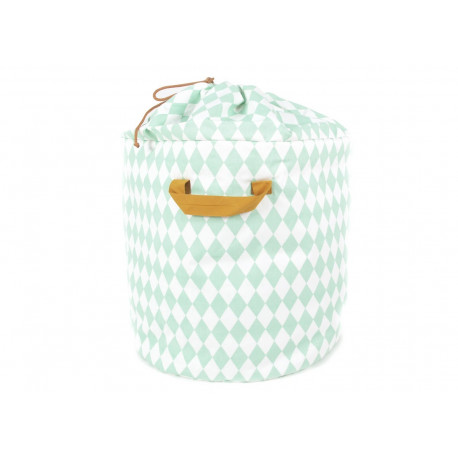 sac de rangement Baobab losanges verts - large sac de rangement Baobab losanges verts - large