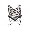 Monochrome vlinderstoel met dots*