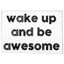 Quote muursticker - Wake up and be awesome