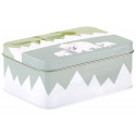 Koddige retro lunchbox - Polar green/white