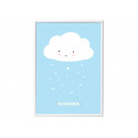 beeldschone poster 'Happy Cloud' 50x70 cm
