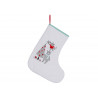 Witte kerstsok