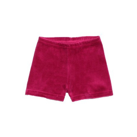 short bébé unisexe en velours framboise short bébé unisexe en velours framboise