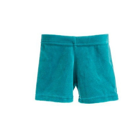 short bébé unisexe en velours turquoise short bébé unisexe en velours turquoise