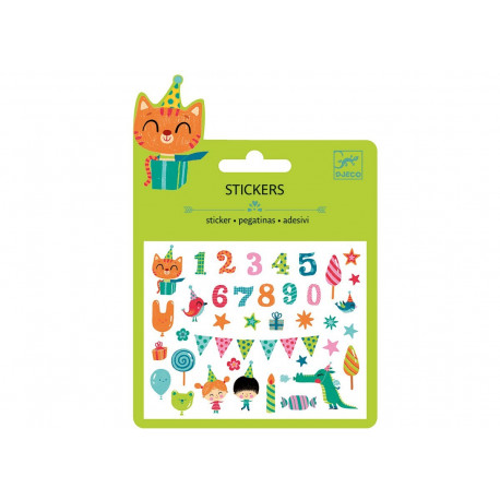 setje puffy stickers 'verjaardag' setje puffy stickers 'verjaardag'