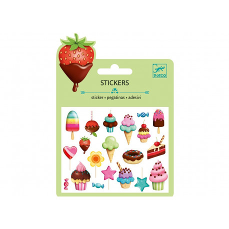 setje puffy stickers 'sweets' setje puffy stickers 'sweets'