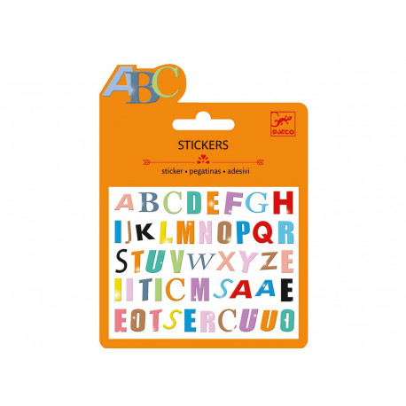 setje puffy stickers 'gekleurde letters' setje puffy stickers 'gekleurde letters'