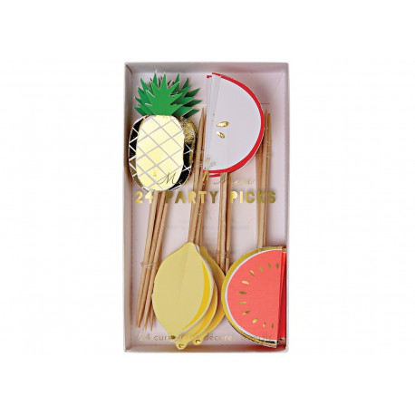 Hippe set fruit feest prikkers Hippe set fruit feest prikkers