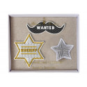 Coole set 3 Sheriff broches*