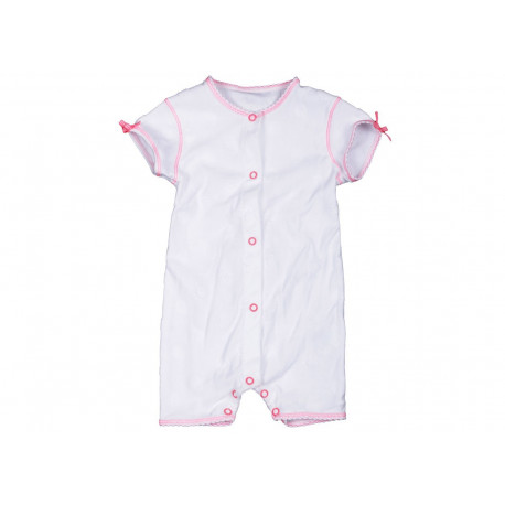 Cute zomerkruippakje met donzige stippen - White terry dots Cute zomerkruippakje met donzige stippen - White terry dots