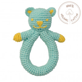 crochet rammelaar 'bear blue'