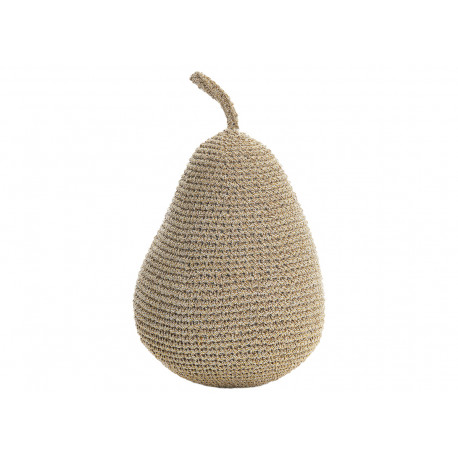 handgehaakt crochet peertje uit gouden lurex handgehaakt crochet peertje uit gouden lurex
