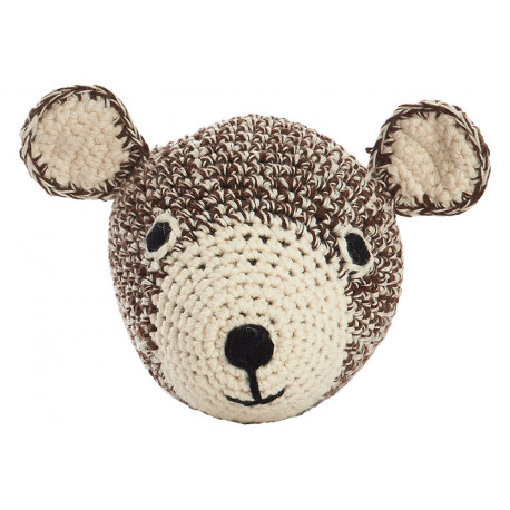 crochet beren hoofd 'Teddy' (small)