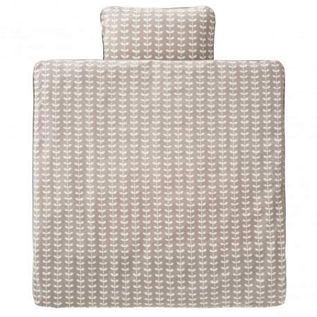 wieg bedset 'Leaves Grey' (80x80) wieg bedset 'Leaves Grey' (80x80)