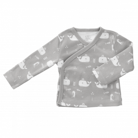 wikkelvestje Whale 'dawn grey' (0-6m) wikkelvestje Whale 'dawn grey' (0-6m)