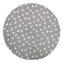 Stijlvol grijs jute tapijt met sterren