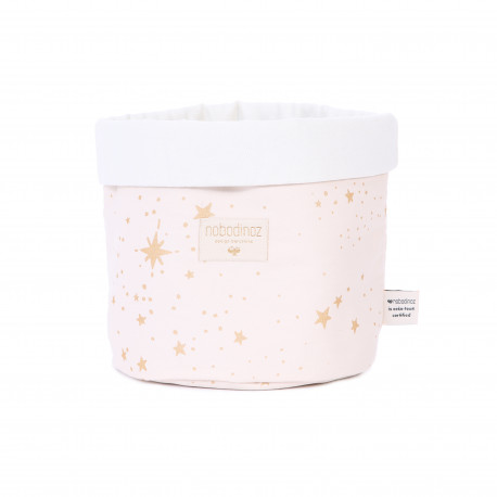 panda medium mandje gold stella-dream pink