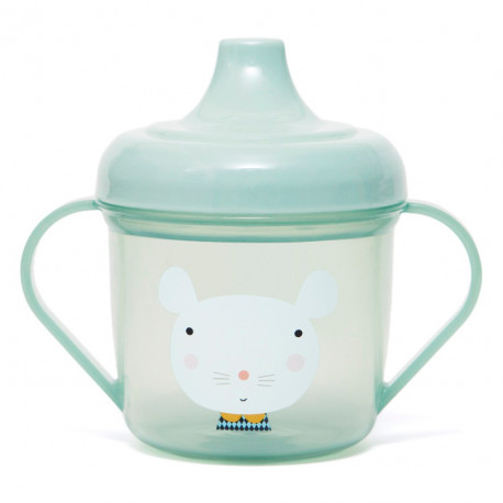 baby drinkbeker - mouse mint baby drinkbeker - mouse mint
