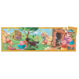 Snoezige puzzel 3 biggetjes - 24 stukjes