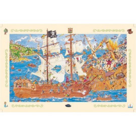 Leerrijke puzzel Piraten - 100 stukjes