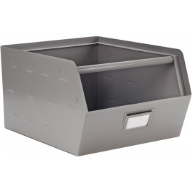 metalen opbergbak original - silver