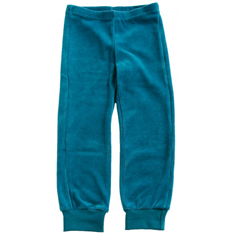broek in velours - aqua broek in velours - aqua