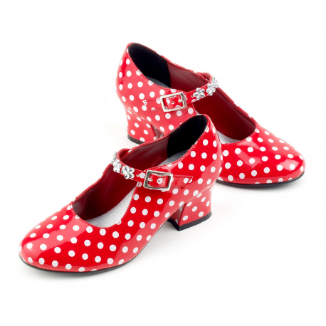 glimmende rode schoentjes witte stippen glimmende rode schoentjes witte stippen