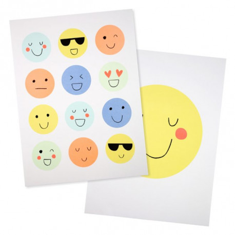 set van 2 Emoji posters set van 2 Emoji posters