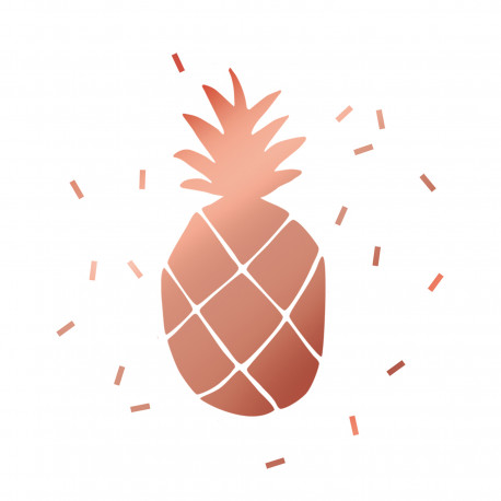 funky muursticker 'Pina Colada'