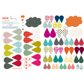 kleurrijke DIY slinger kit 'Drops'