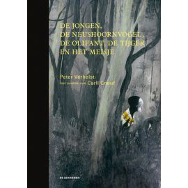 boek 'De jongen, de neushoornvogel, de olifant, de tijger en het meisje'