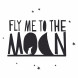 Fly me to the moon sticker
