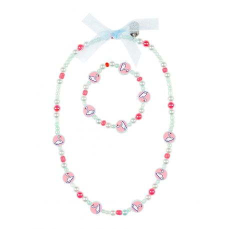 ketting en armband 'Swans' ketting en armband 'Swans'
