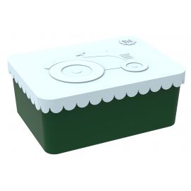 Brooddoos - Tractor light blue/green