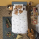 1-persoons bedset Teddy in flanel